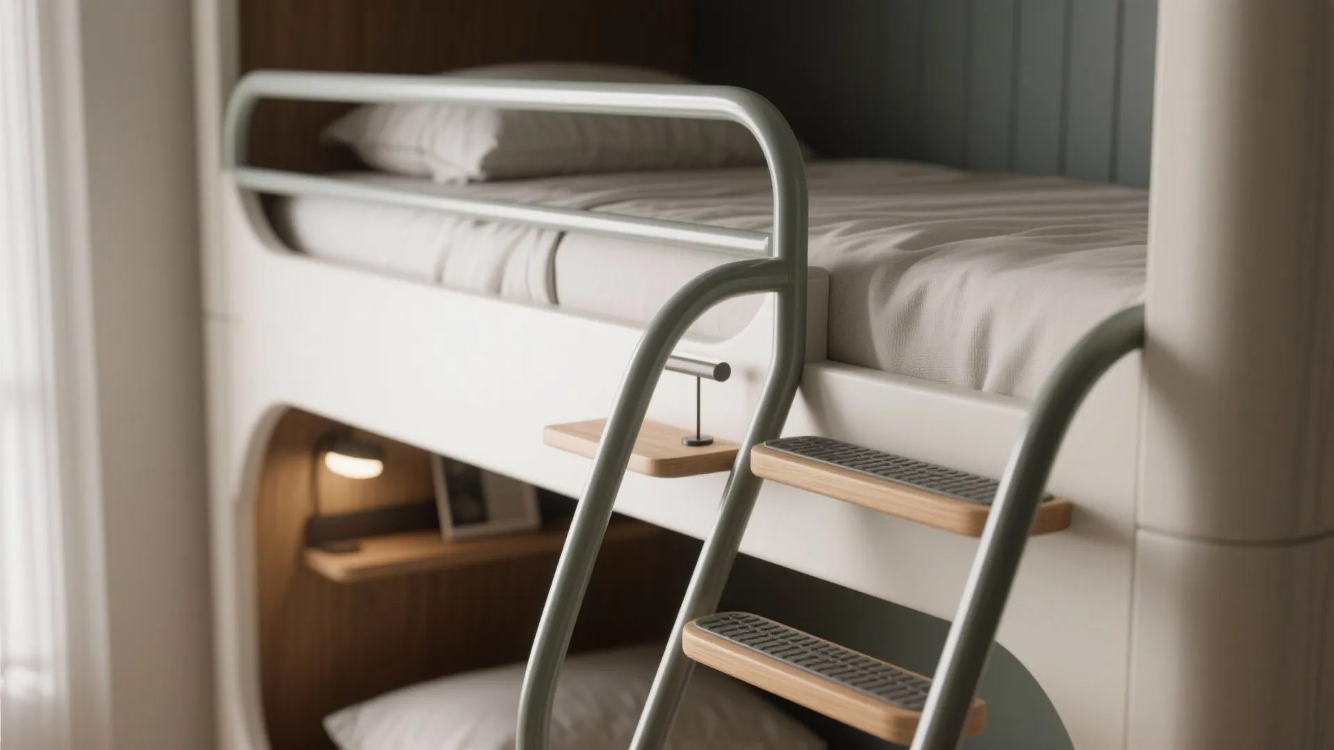 4. Curved Ladders and Guardrail Styling