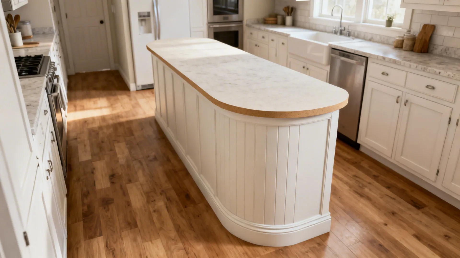 Curved edges and radius corners for flow