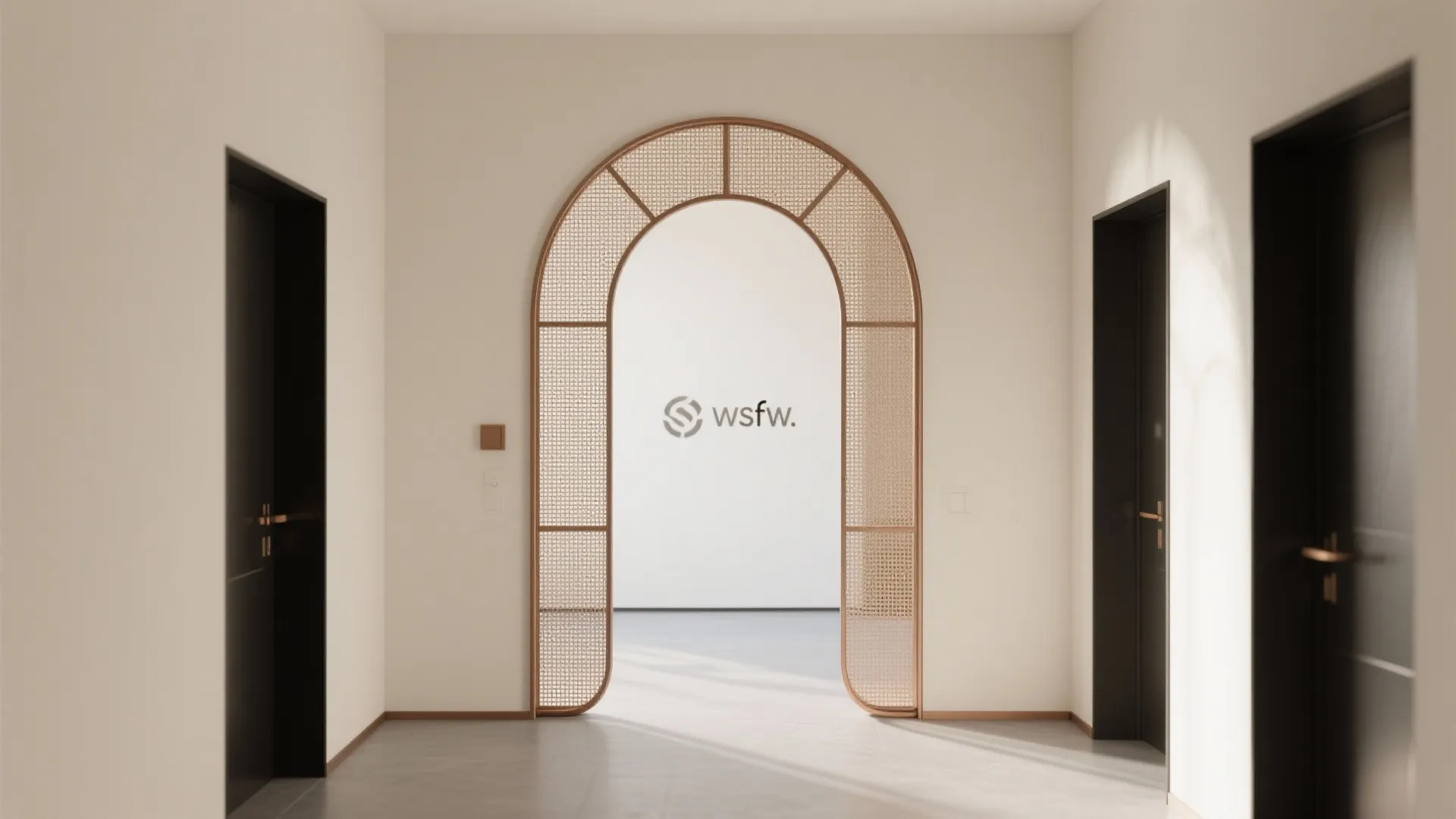 Curved Metal Mesh or Arched Screen for Flow