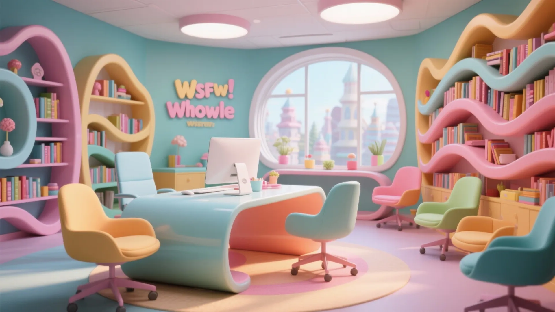 2. Curved and Twisted Furniture