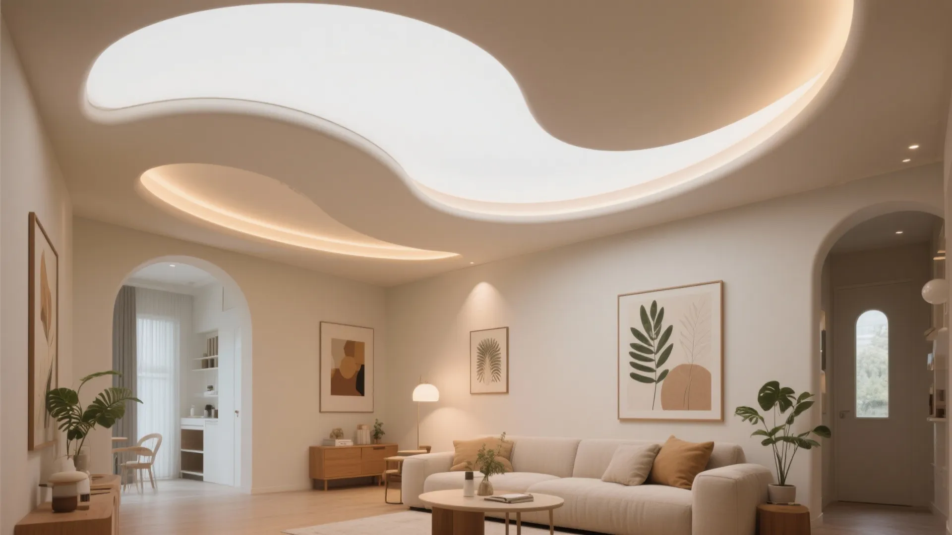 Curved POP arcs for soft movement