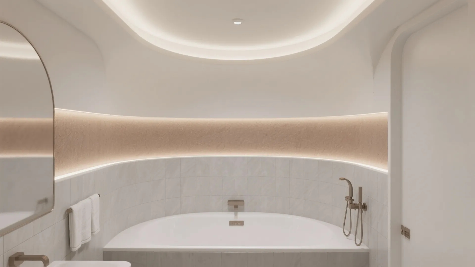 3) Soft curves and radius corners to calm a tight plan