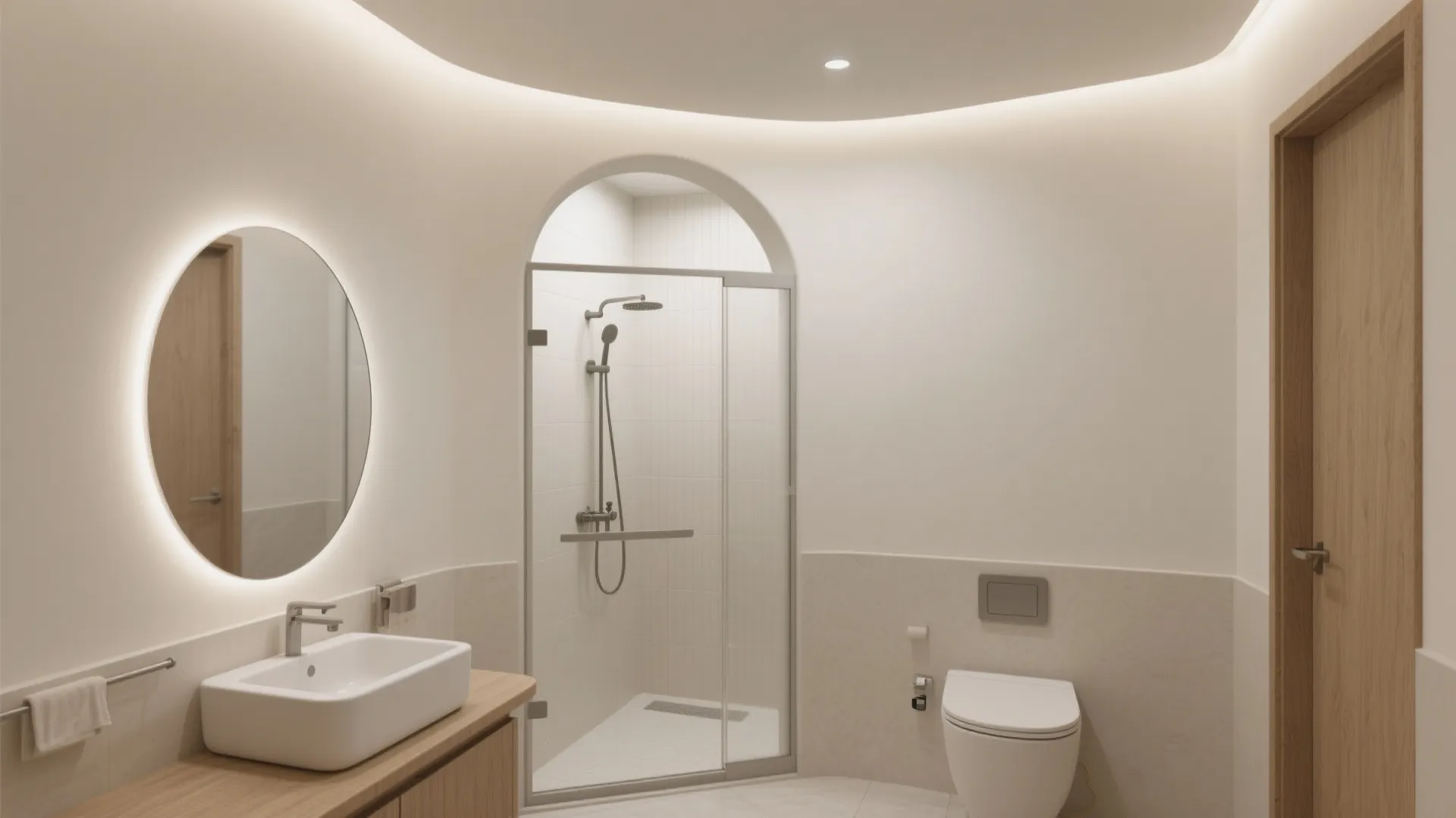 Curved POP Corners to Soften Tight Layouts