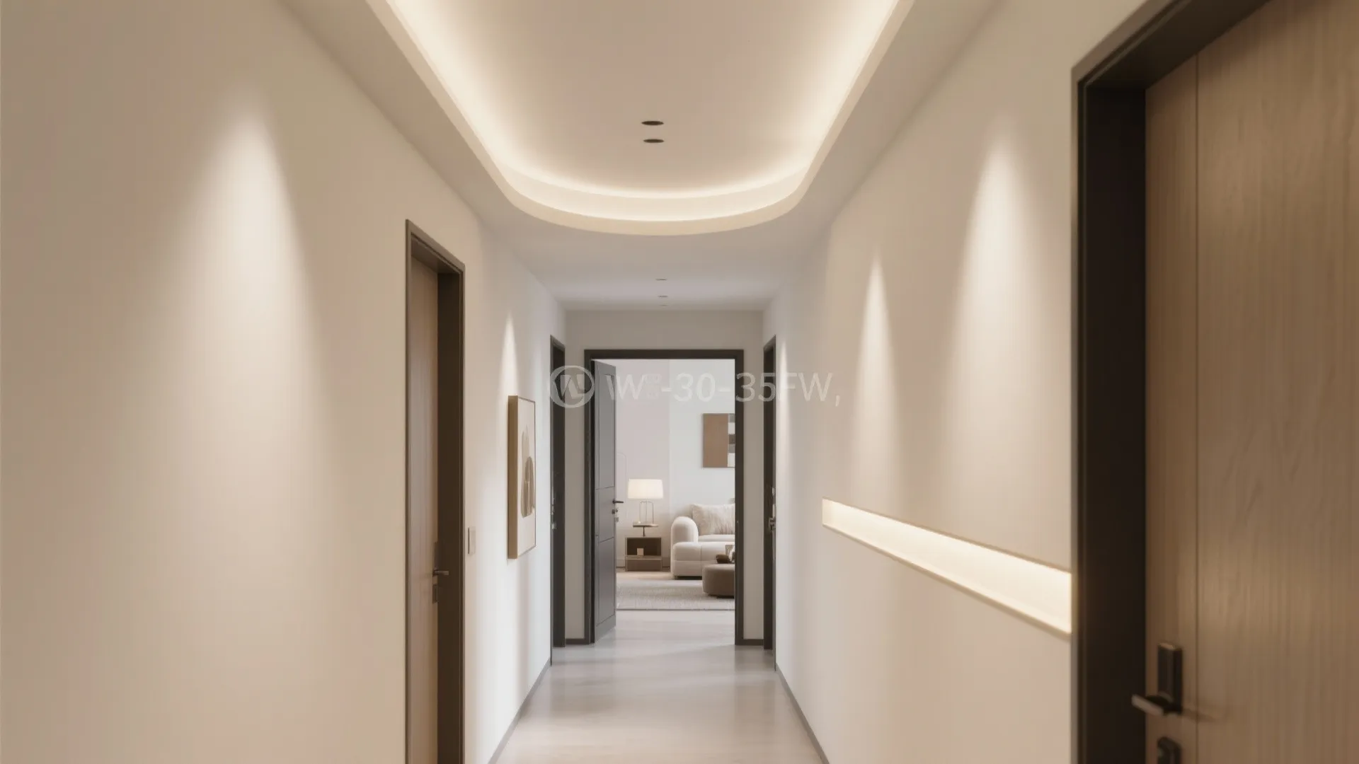 Curved POP edges for softness in tight spaces