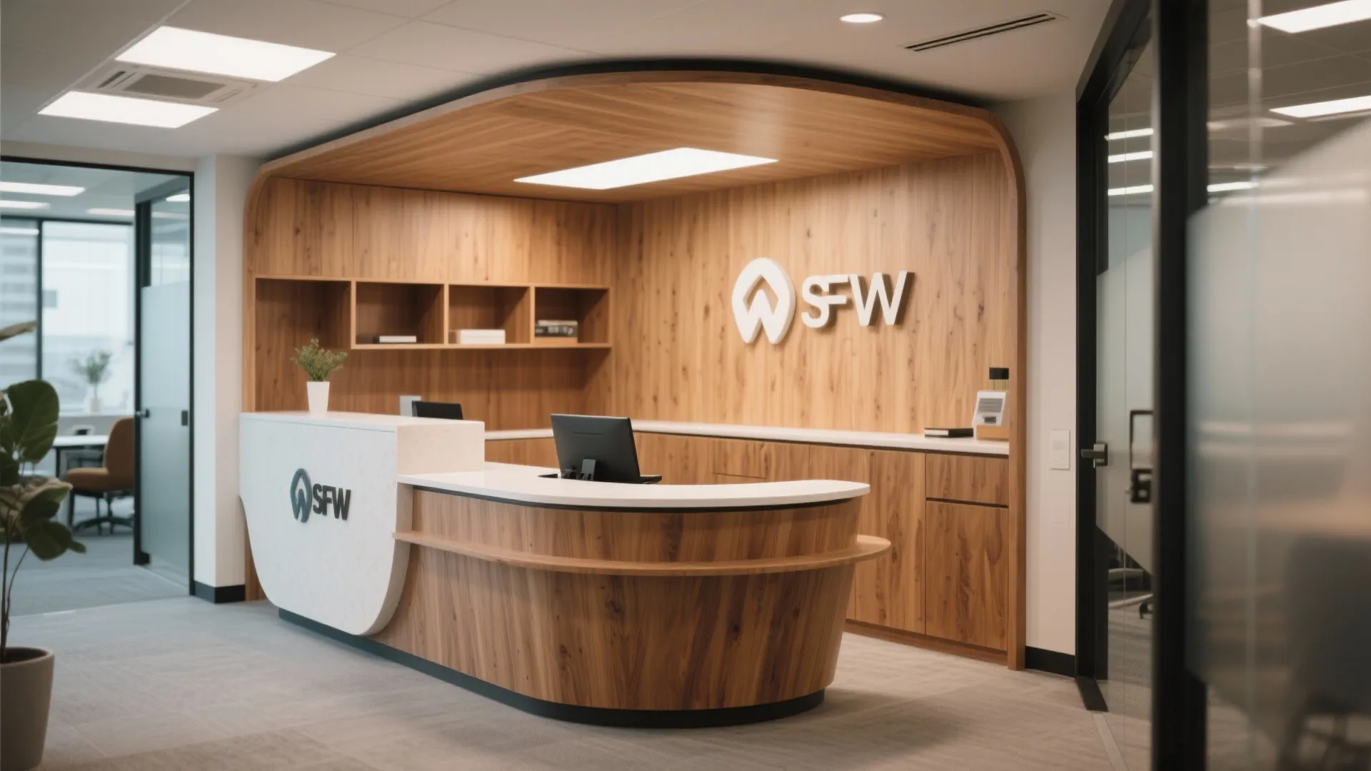 4. Integrated Reception Desk