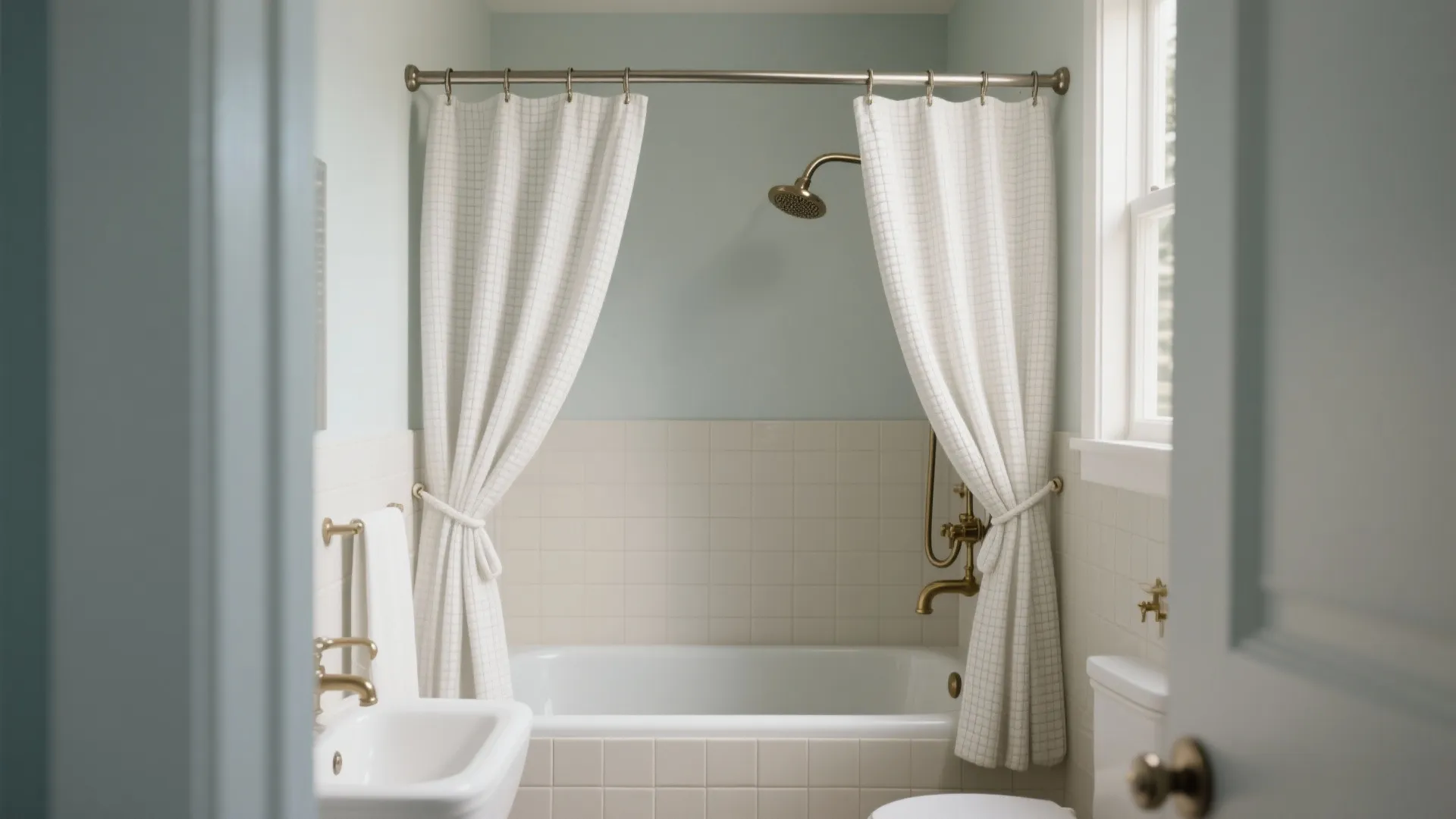 Curved Shower Rod Over Tub (Space and Comfort Boost)