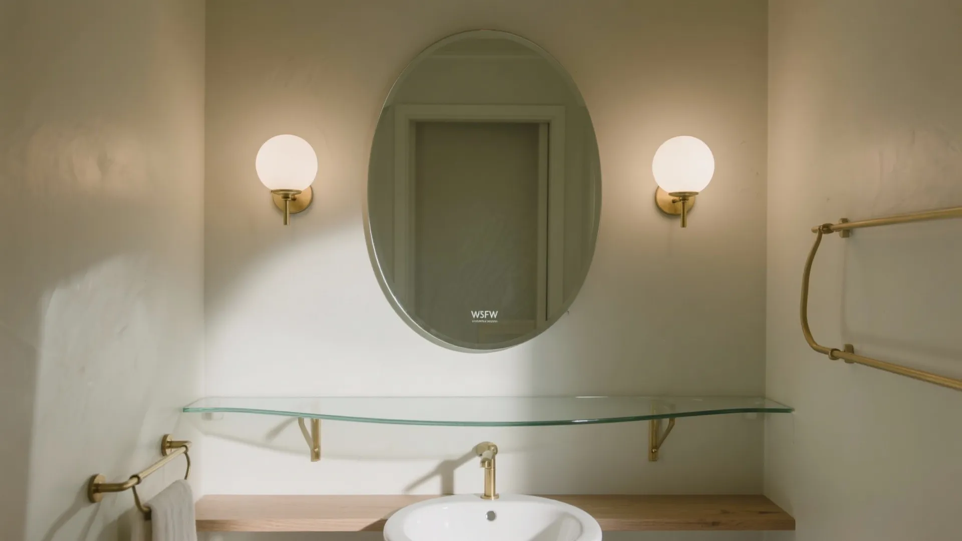 Curved Shelving, Sconces, and Shadow Play