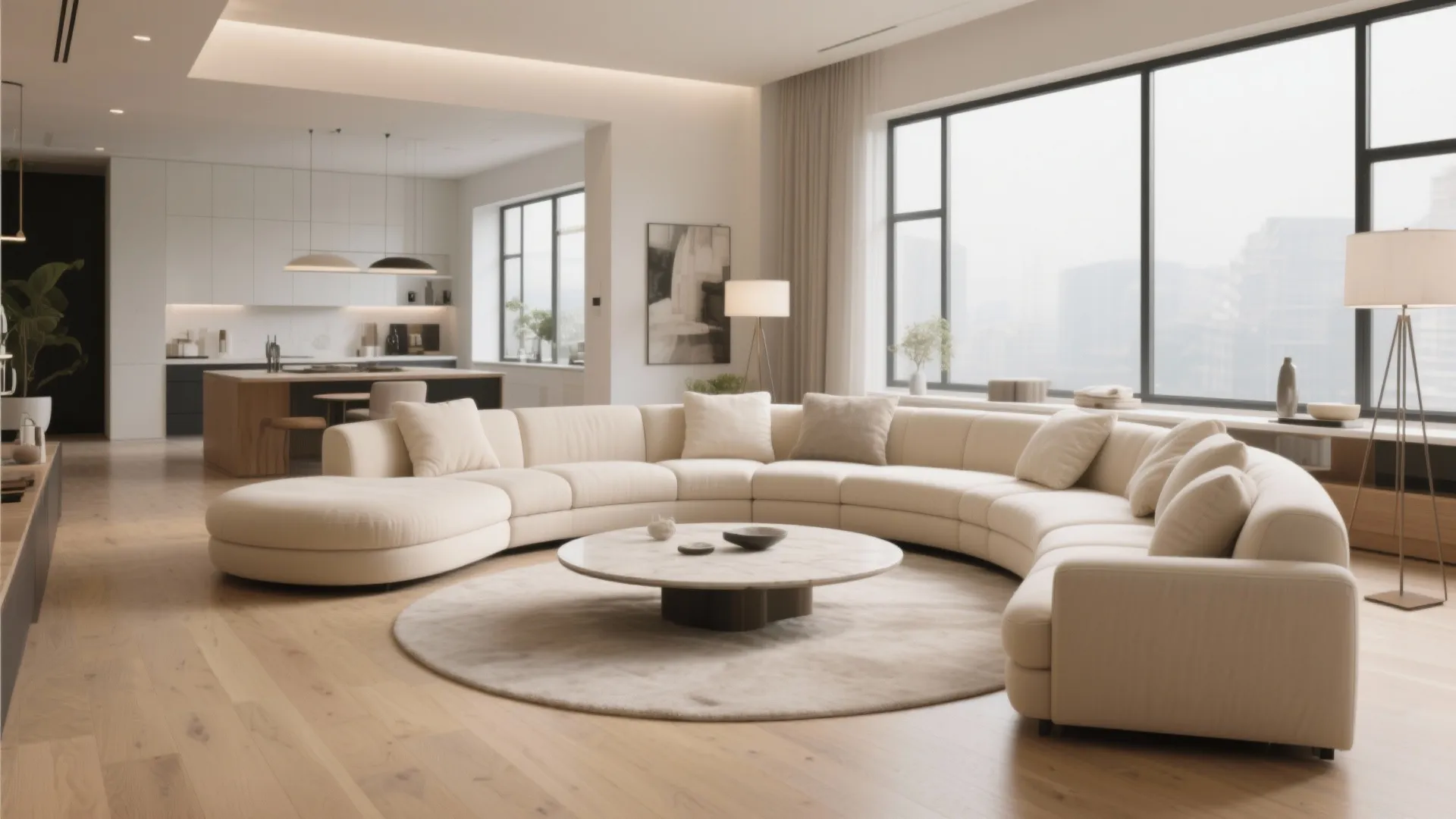 6. Curved Sectional Centerpiece