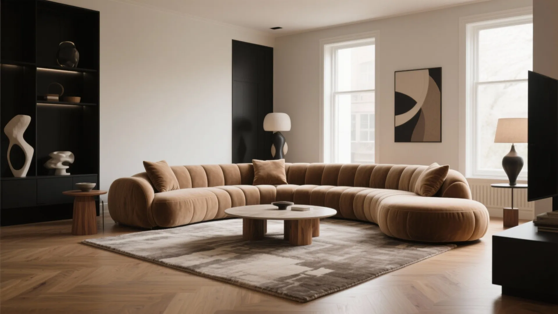 Sculptural Curves: The Conversation-First Sectional