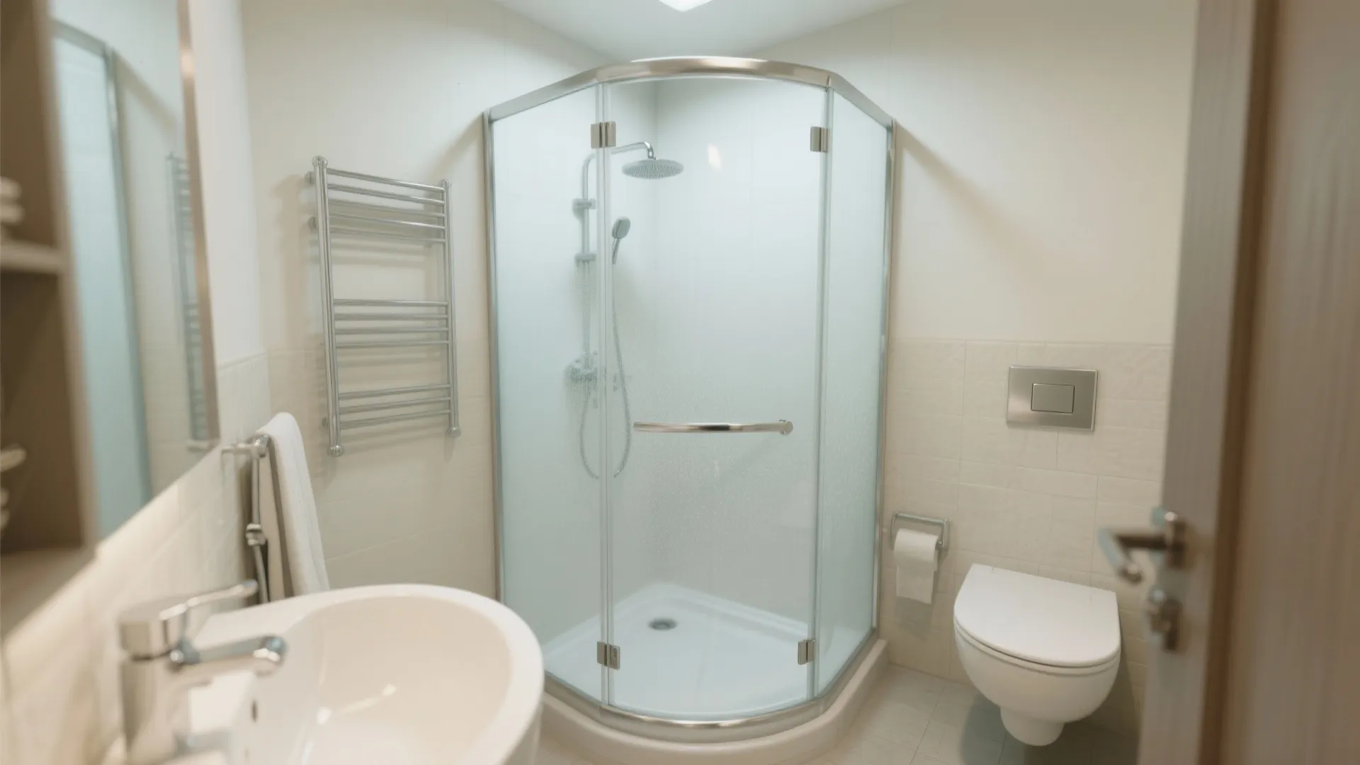 2. Go for a Curved Shower Enclosure
