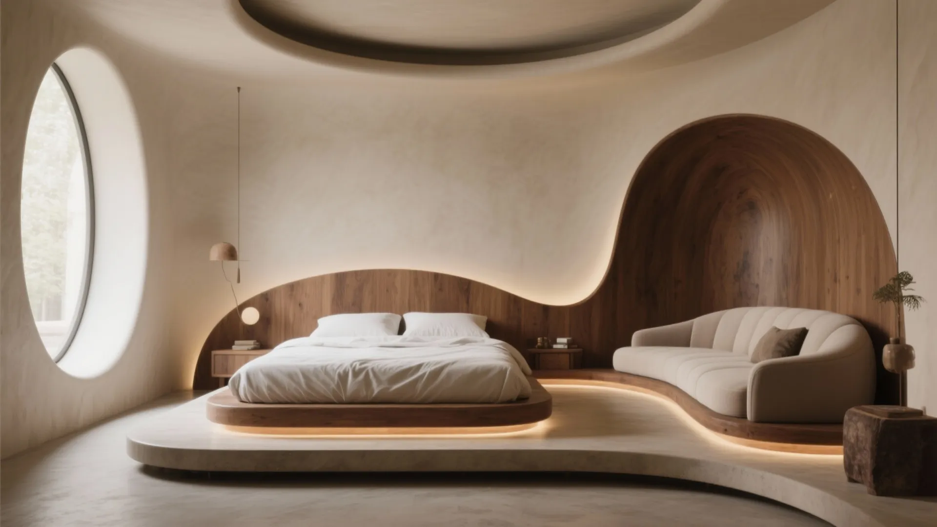 2. Choose curved silhouettes and low platforms