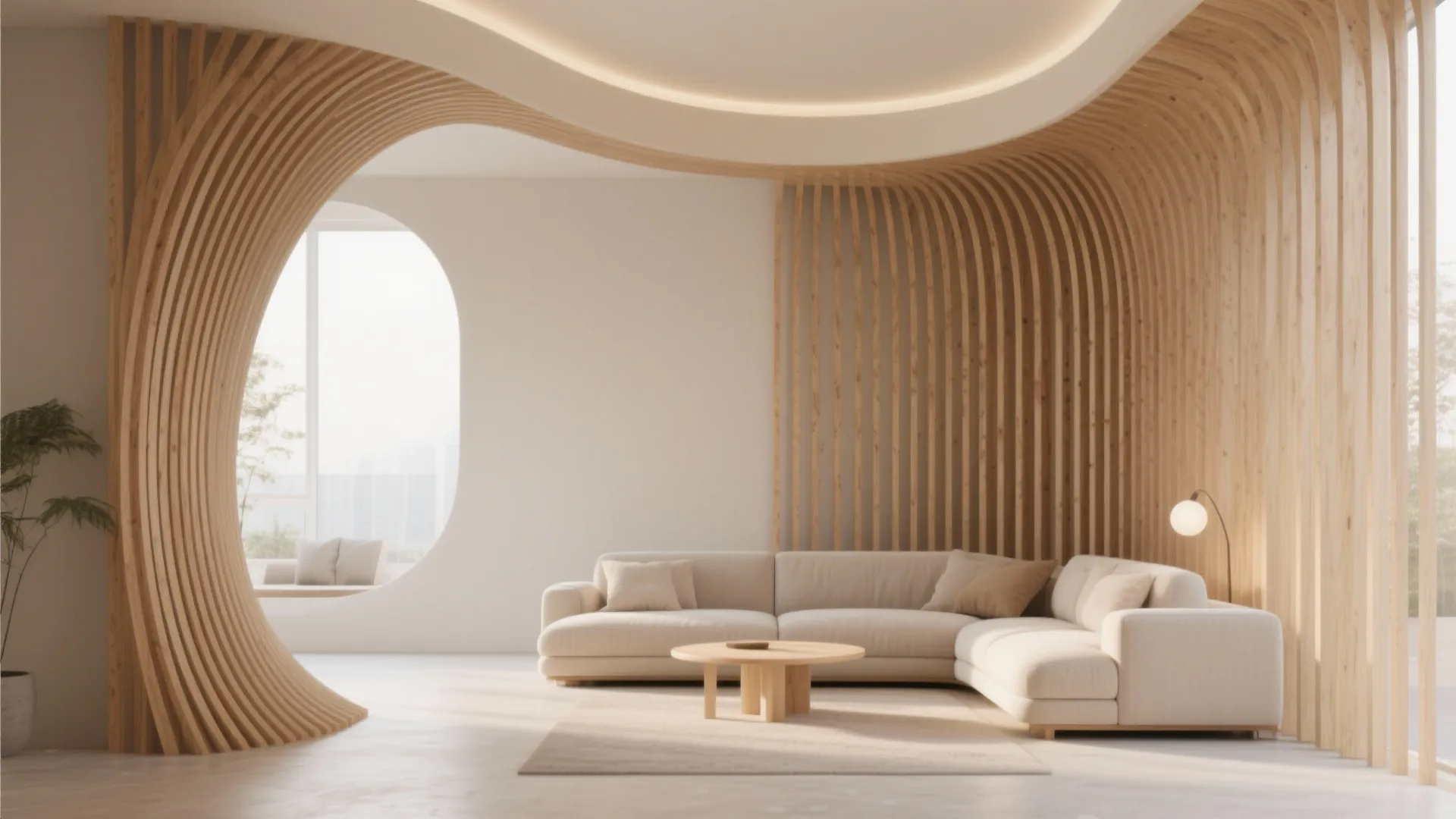 9. Curved Slat Designs