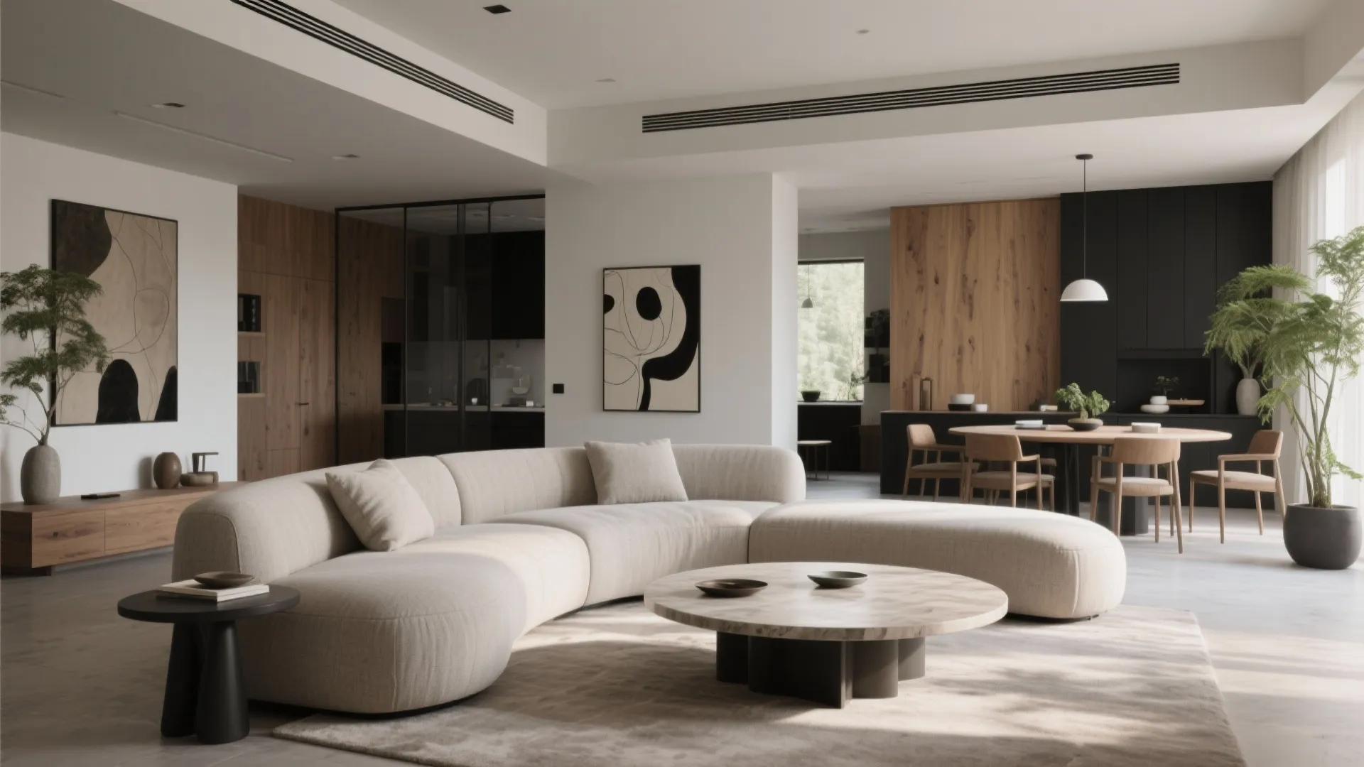 Soft-Curve Sofas for Flow