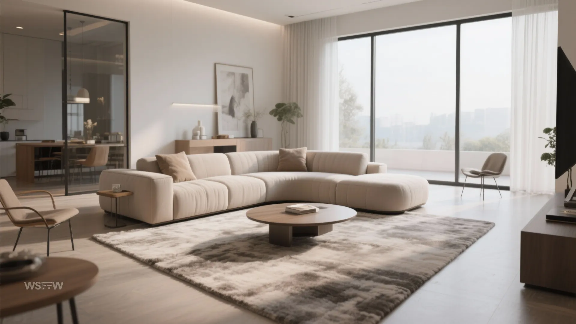 9. Curved Furniture for Better Flow