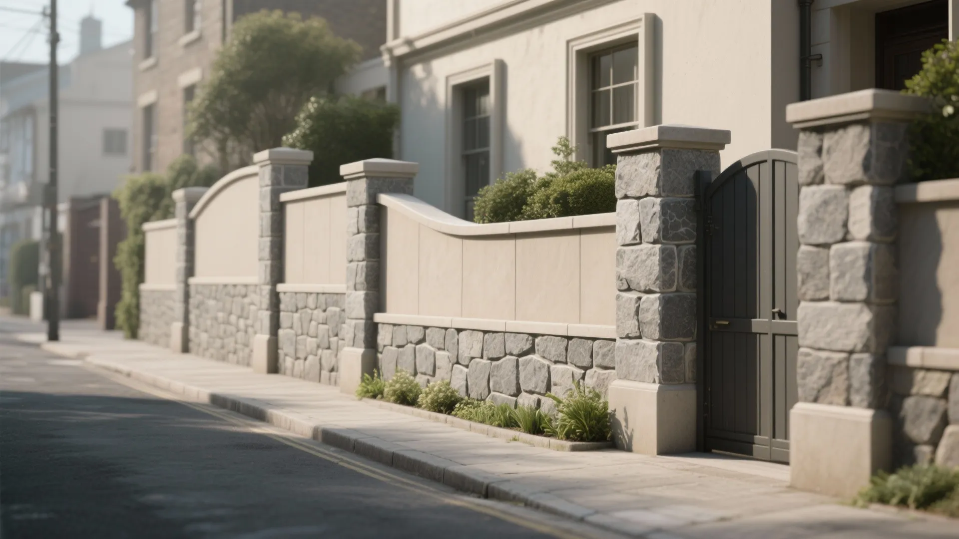 4) Gentle curves and staggered heights