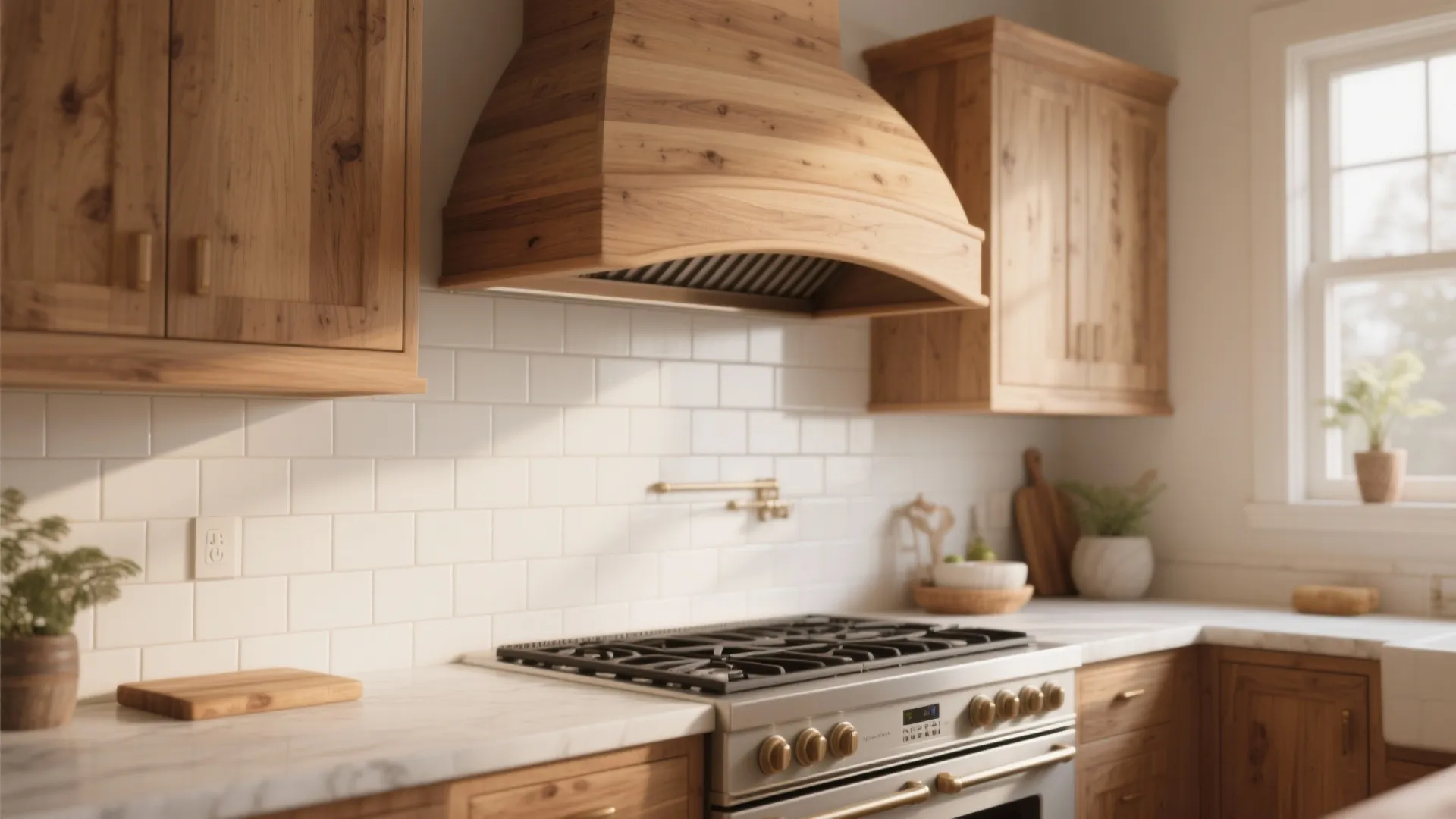 3. Curved Wood Accent