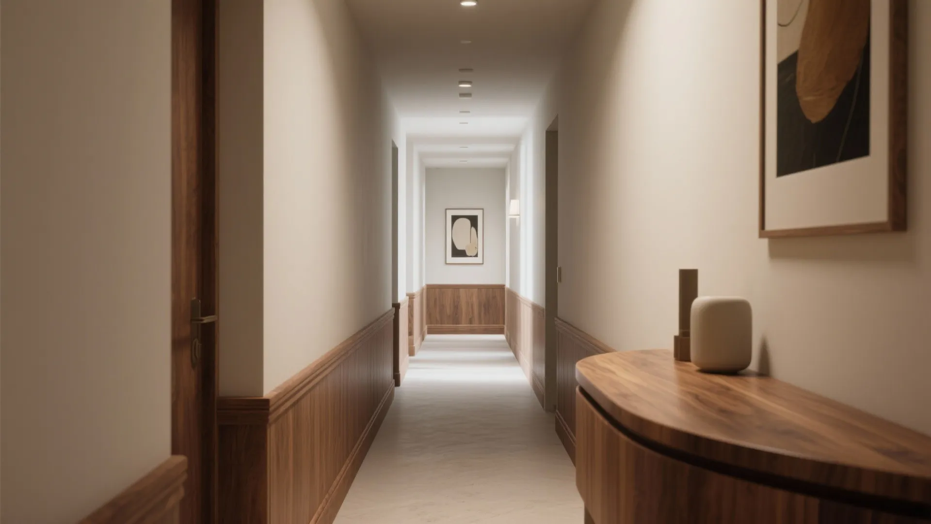 Compact Hall Layouts with Wood: Zoning, Sightlines, and Gentle Curves