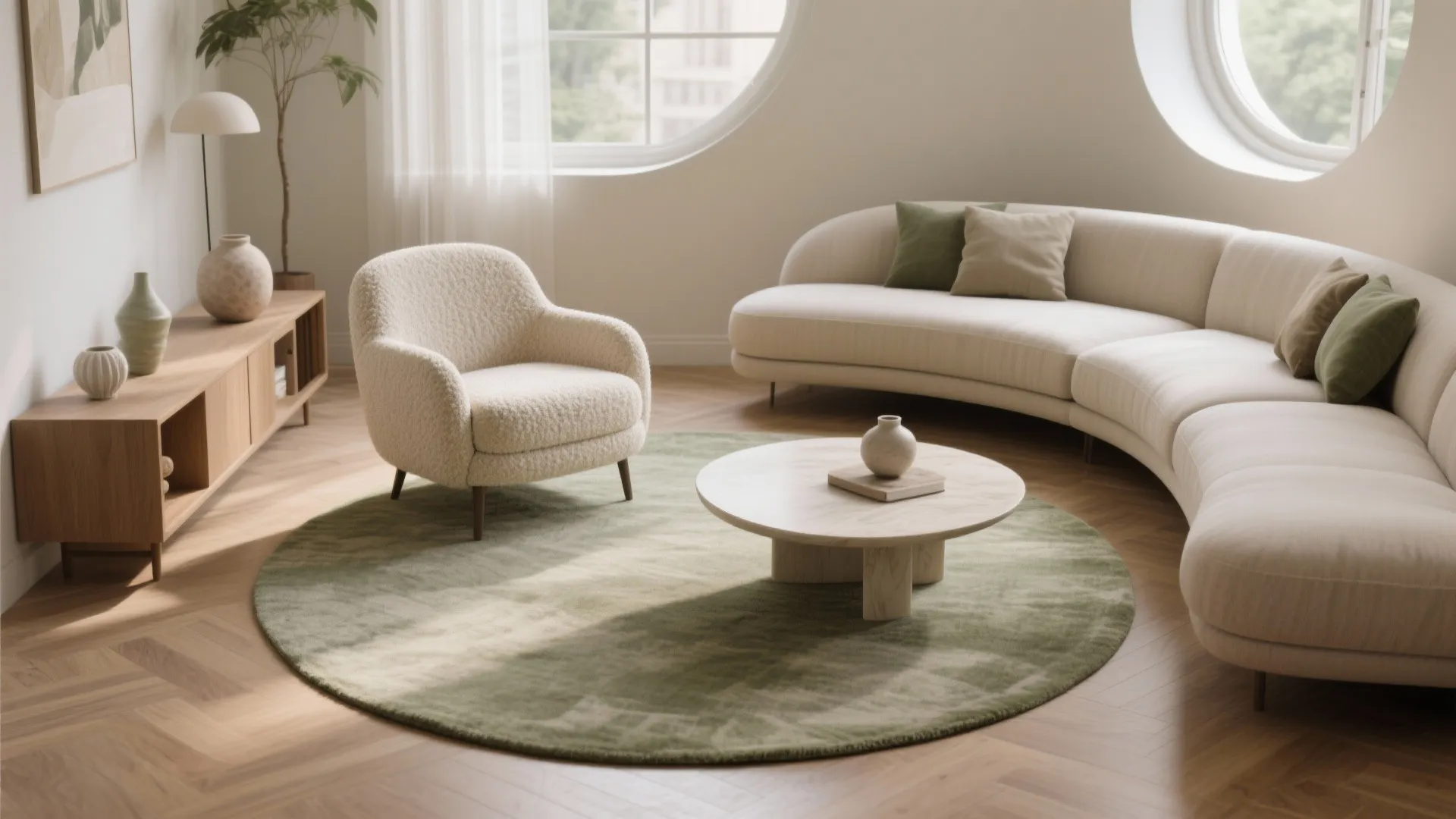 Curves and diagonals: soften odd angles and improve flow