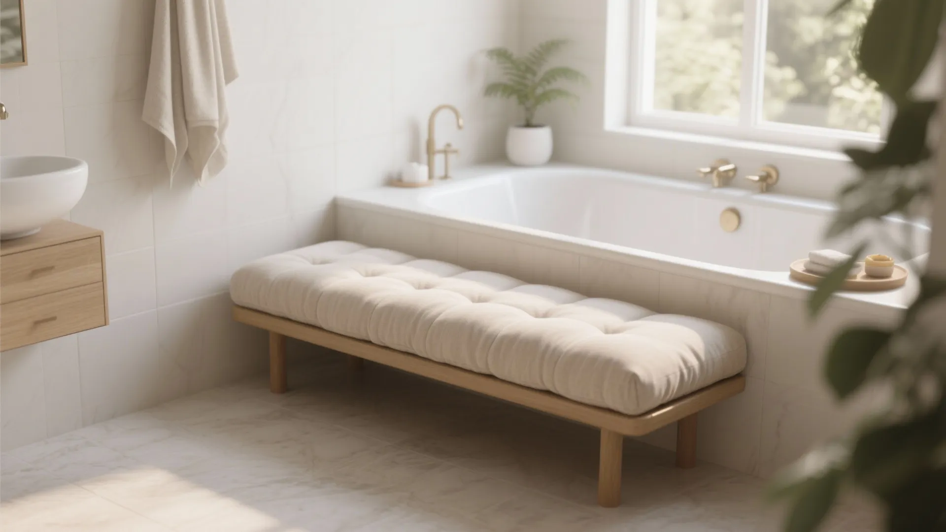 Tip 7: Cozy Cushioned Bench