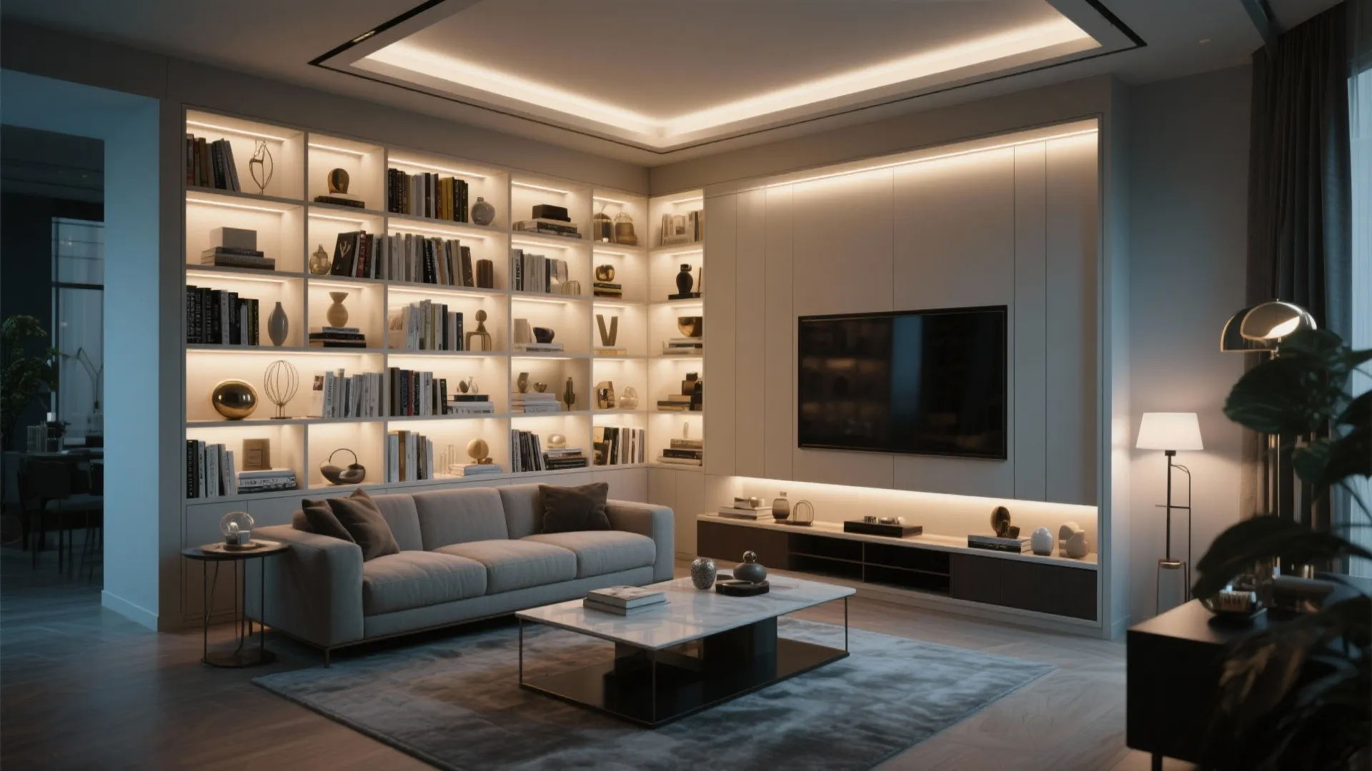 Custom Built-In Shelving