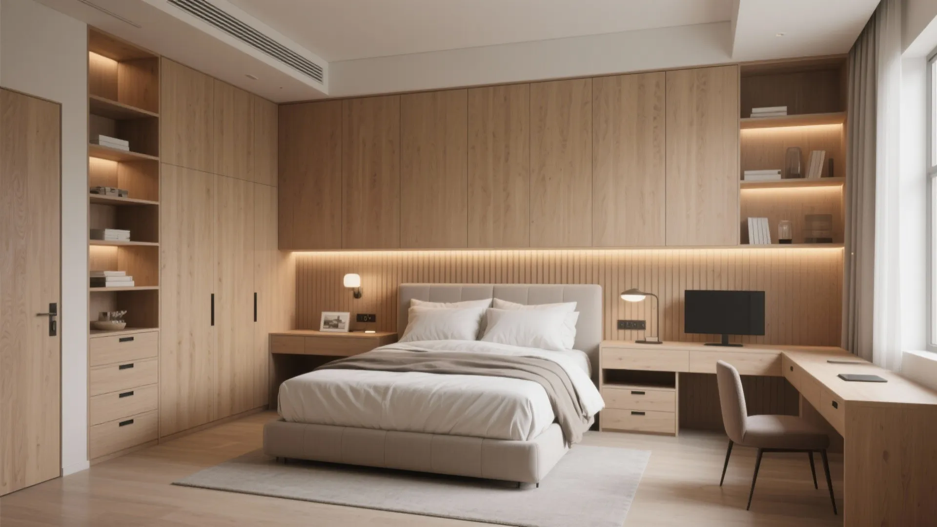 2. Custom Built-In Storage