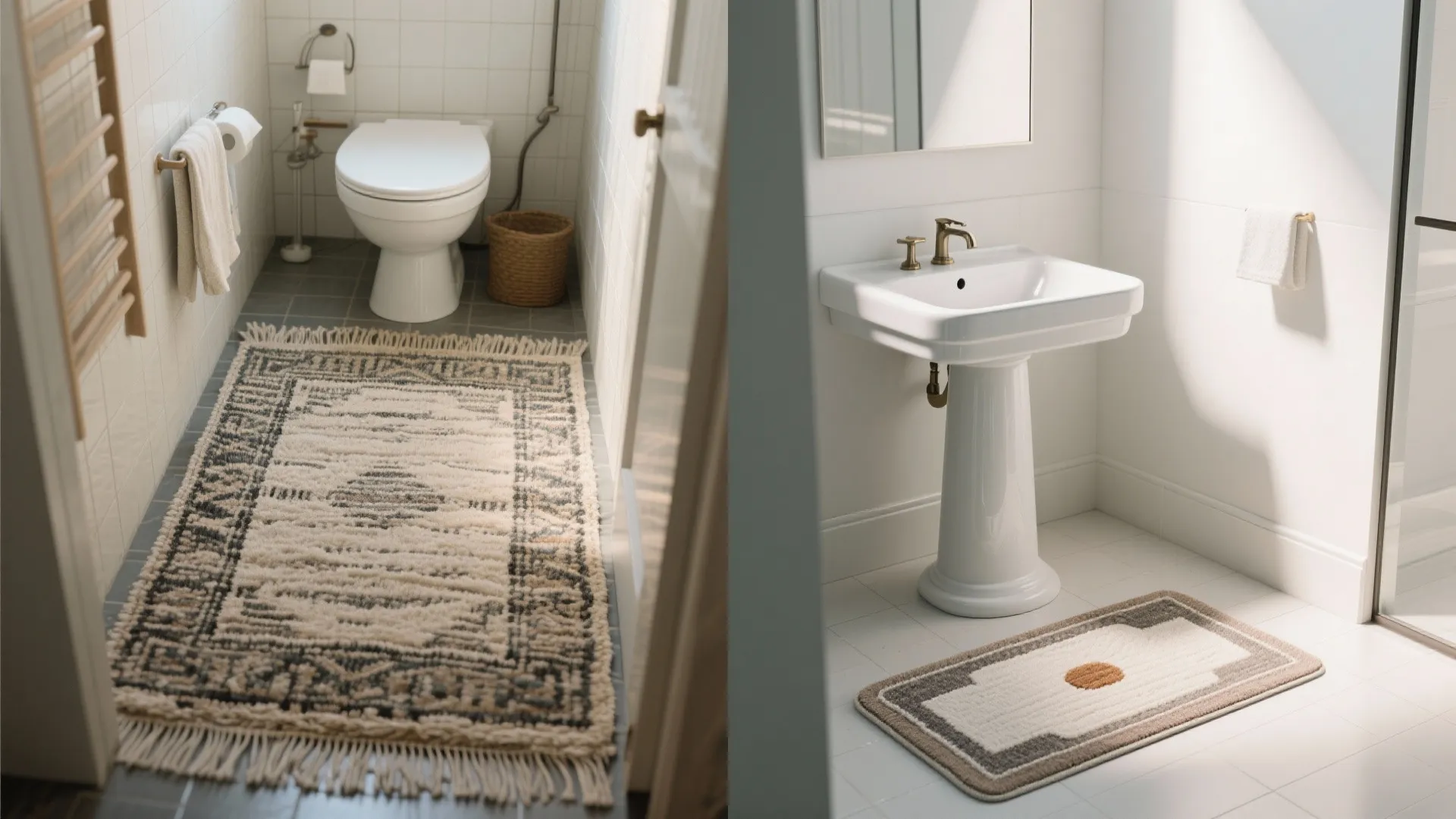 5. Custom Cut or Layered Mini Rugs