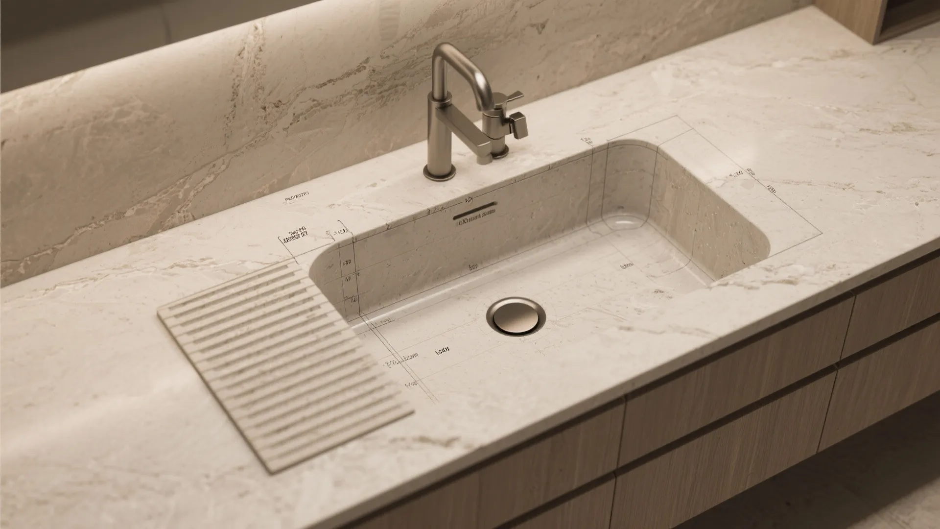 5. Custom sink cutouts for unconventional 2-hole placements