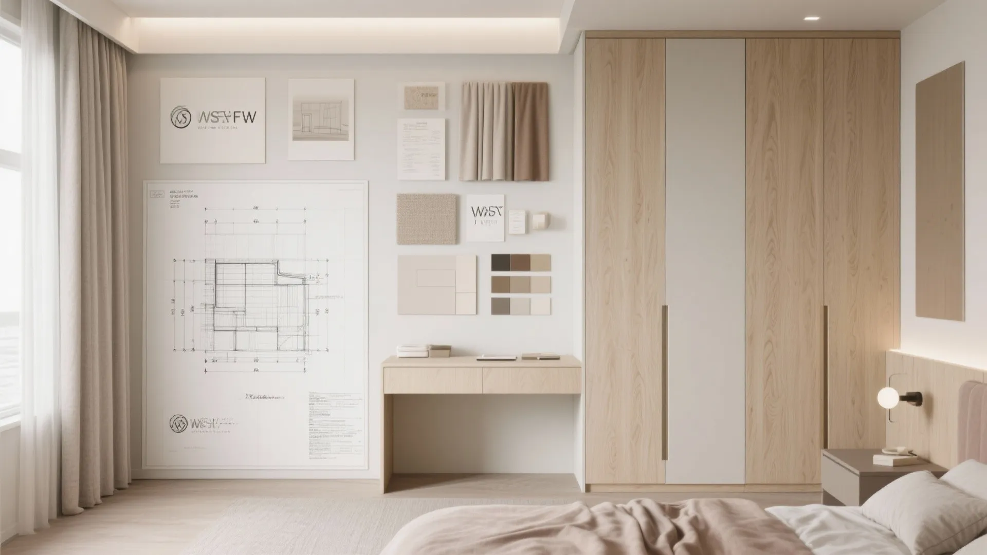 2. Custom Furniture that Fits the Proportions