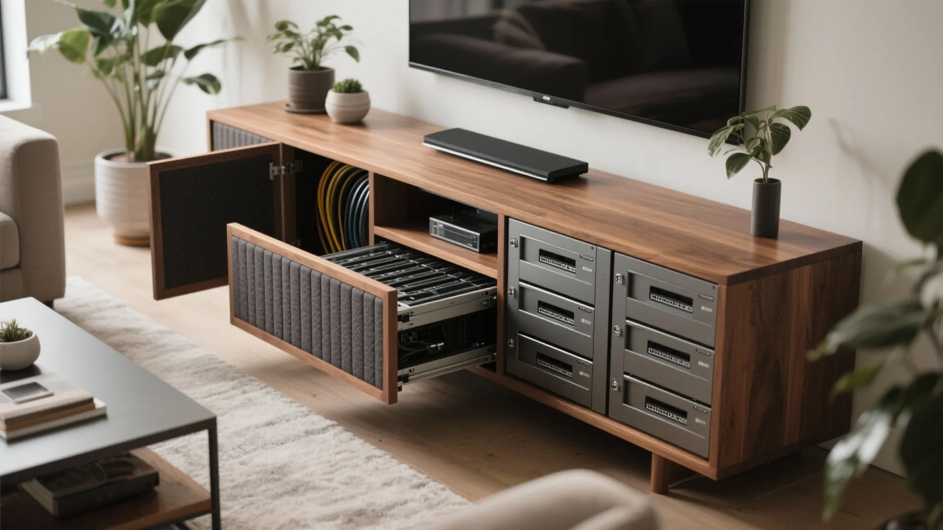 5. Furniture-Integrated NAS: A Custom Media Console