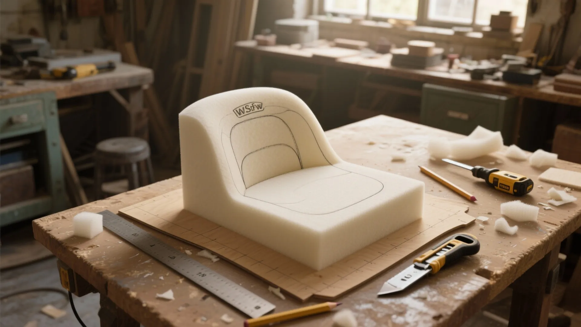 4. Custom-cut memory foam for uneven or vintage seats