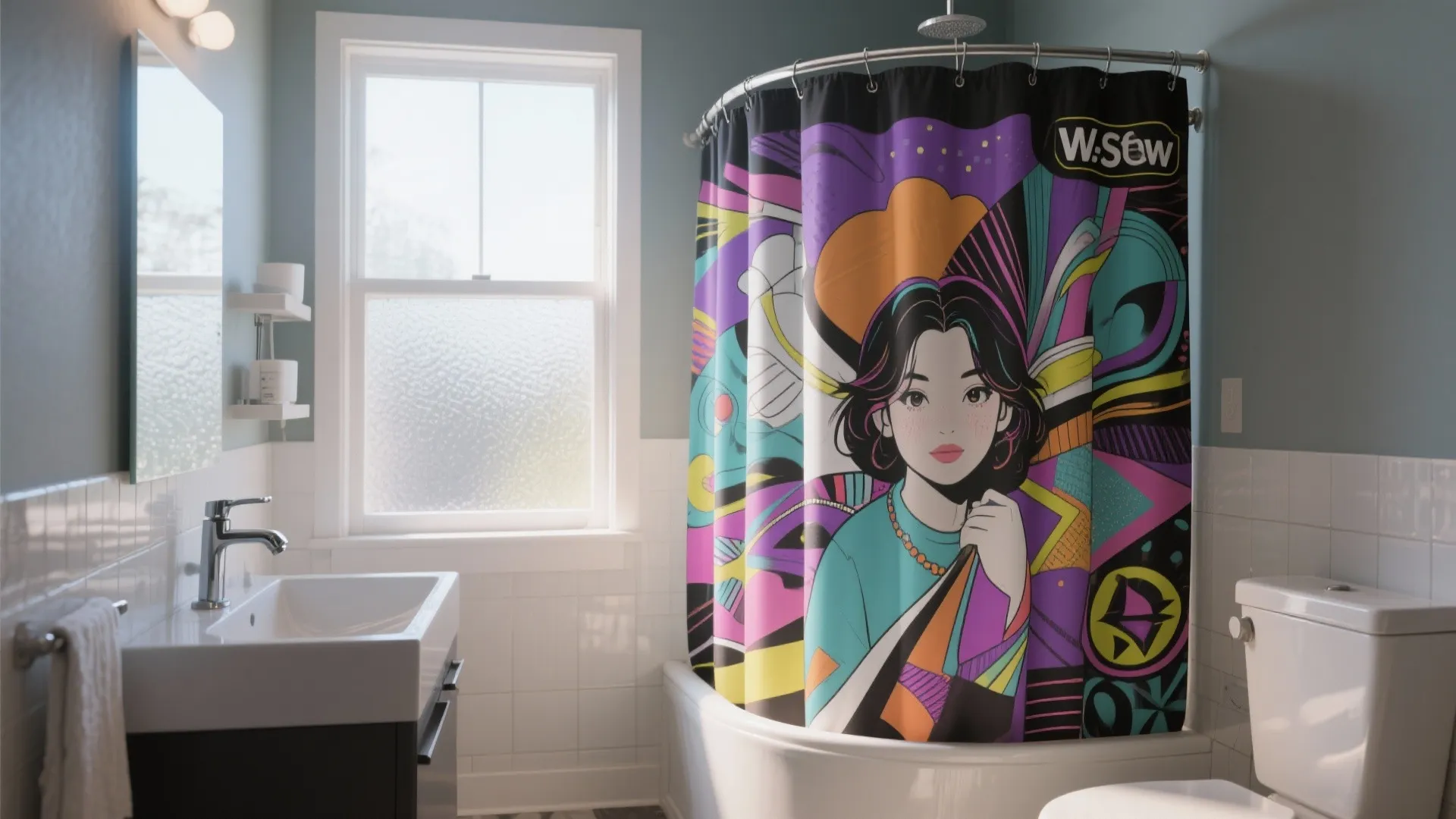 5. Custom Shower Curtains