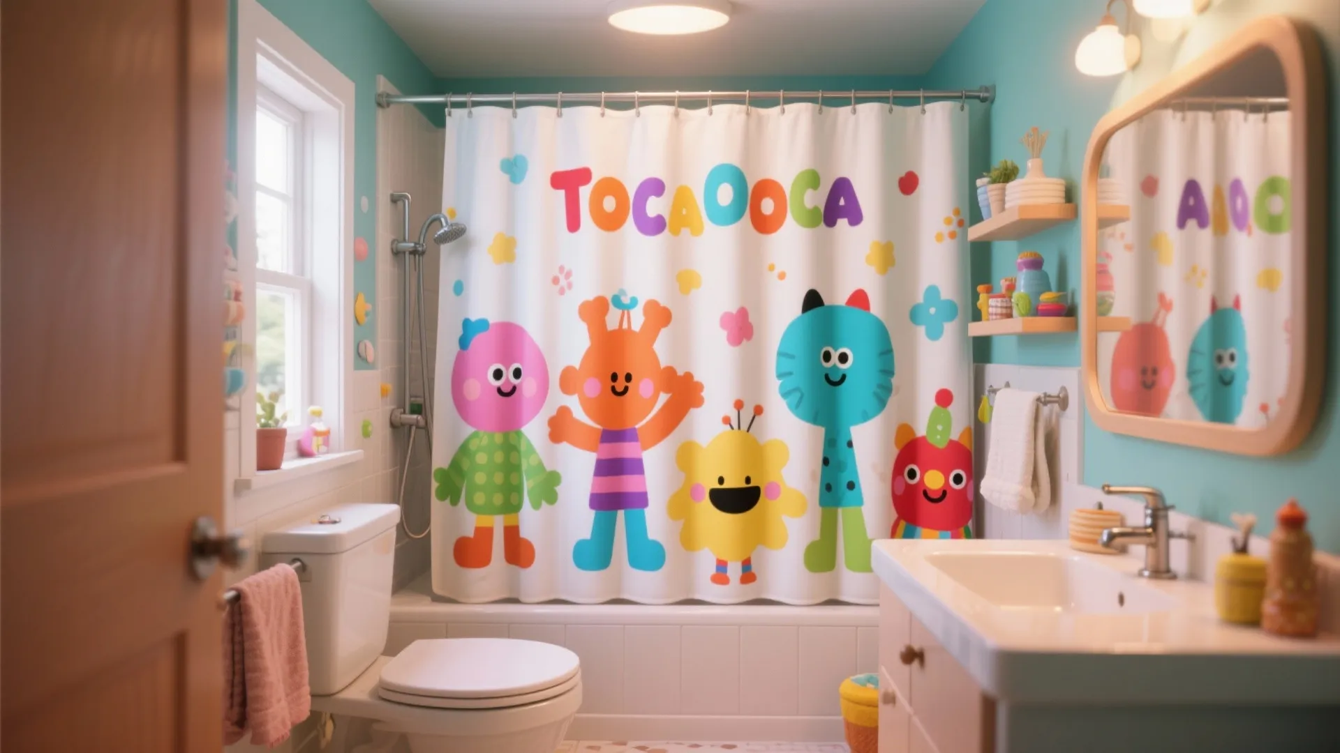 4. Custom Shower Curtains