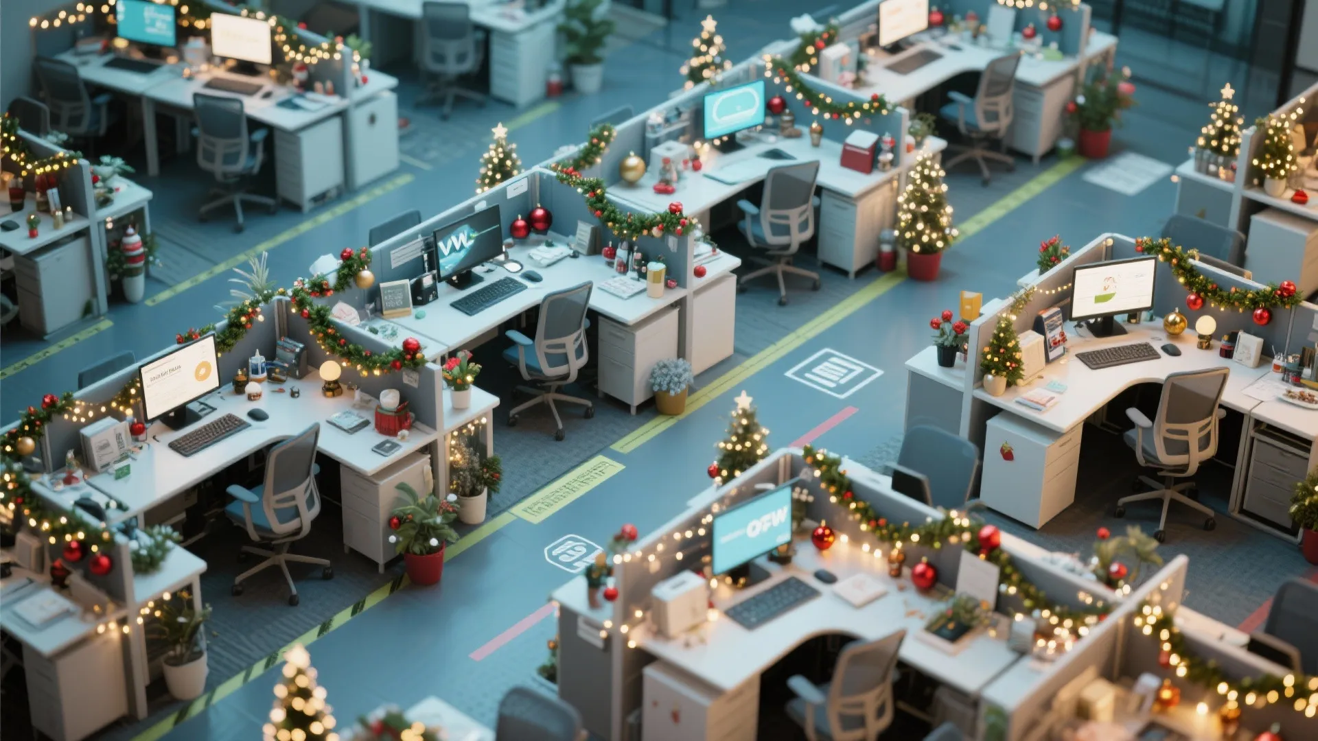 5. Customized Workstation Decor