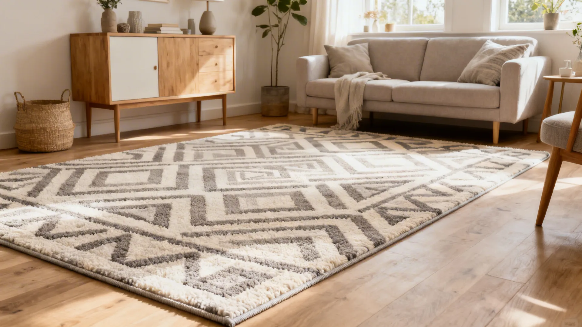 5. Soft Cut-and-Loop Geometric Rug