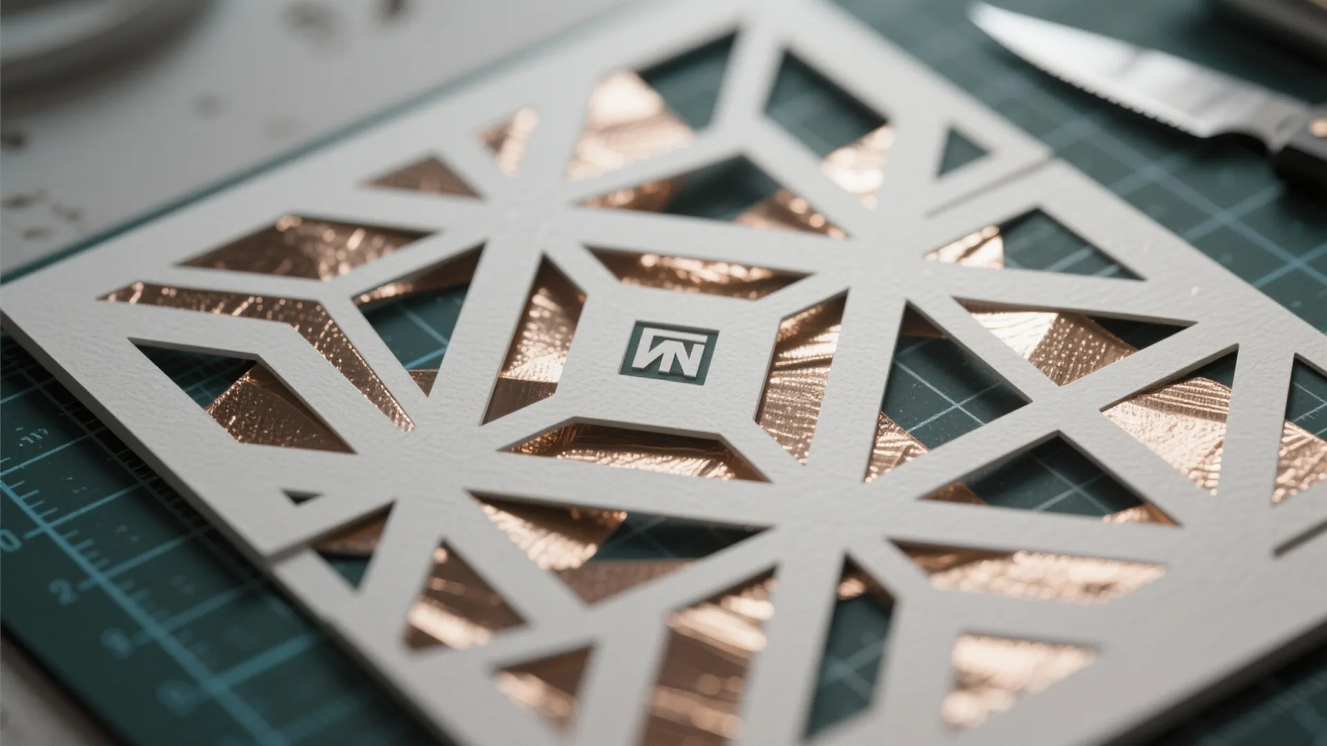 3. Geometric Cutout Grid