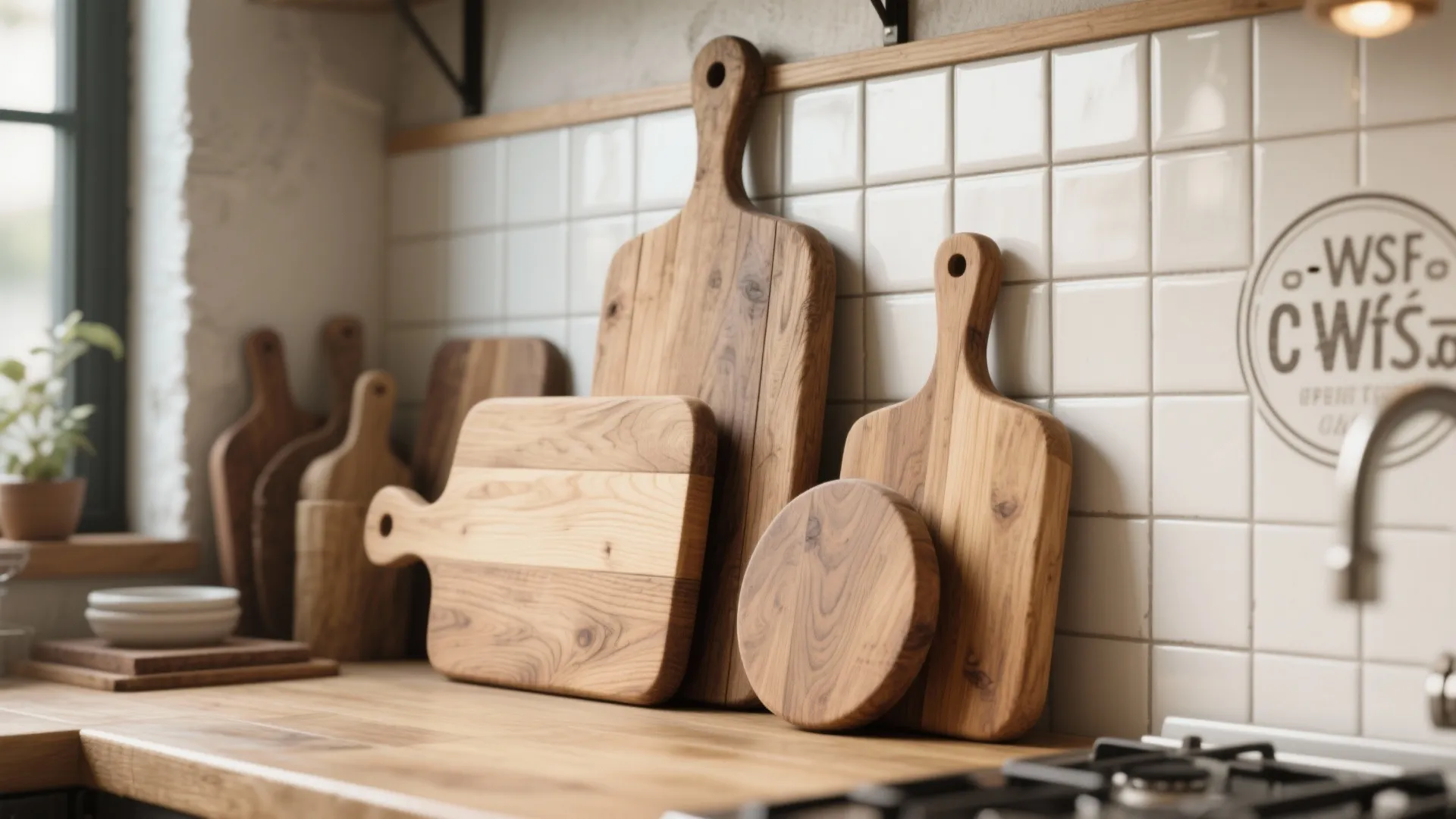 6. Cutting Boards as Decor