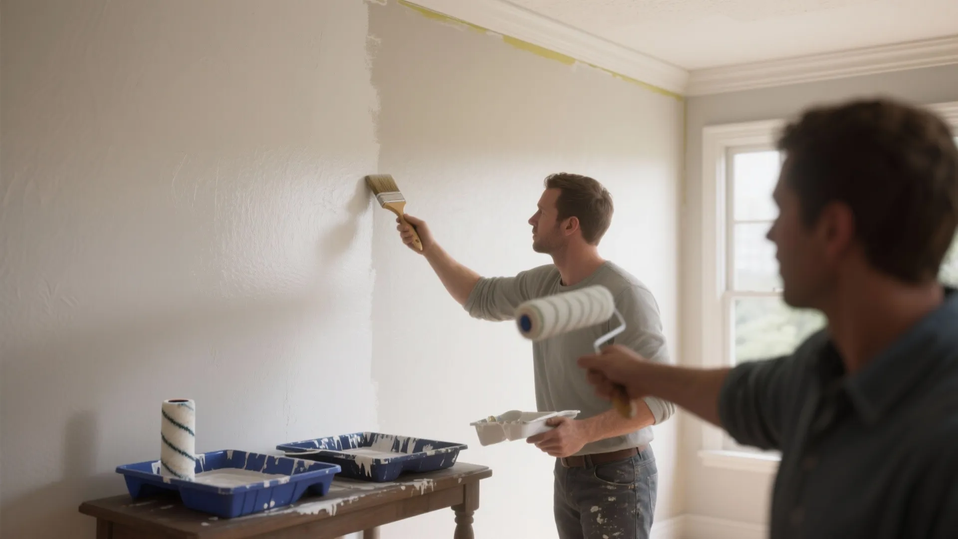 5. Cutting in, second coats and cleanup