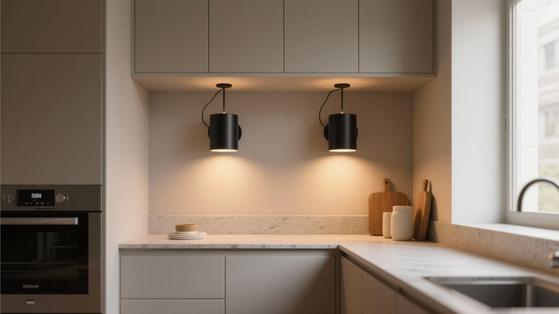 4. Matte Black Cylinder Sconces