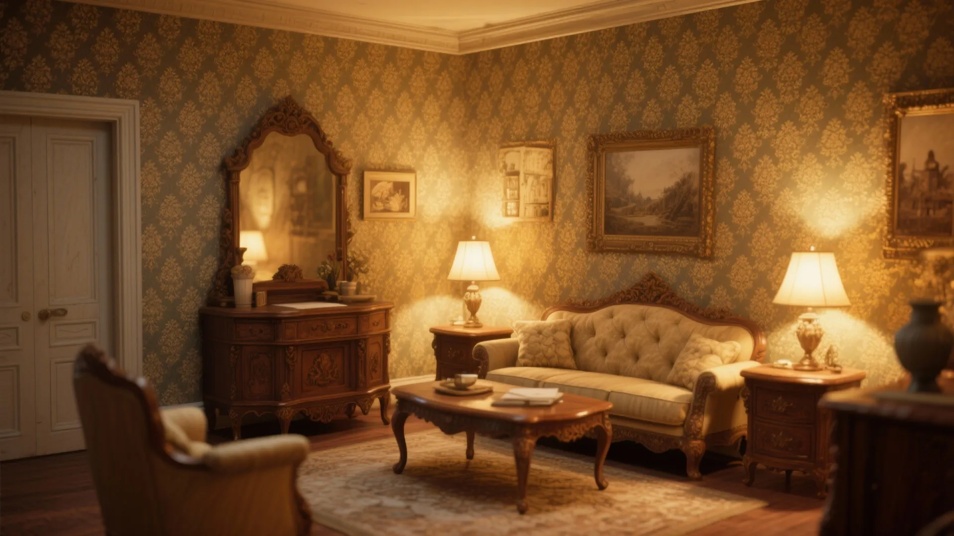 Vintage Flair with Damask