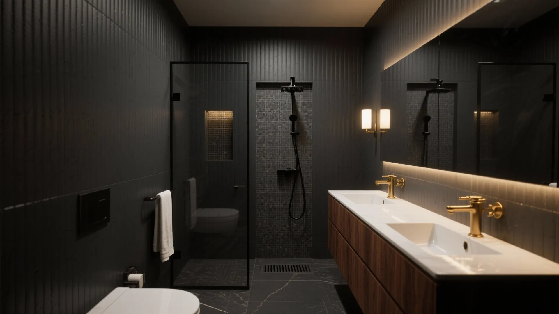 Dark Bathroom Design: 5 Ideas I Swear By: A senior interior designer’s guide to moody, modern bathrooms that feel luxe in small spaces—complete with pros, cons, lighting specs, and cost-savvy tips.