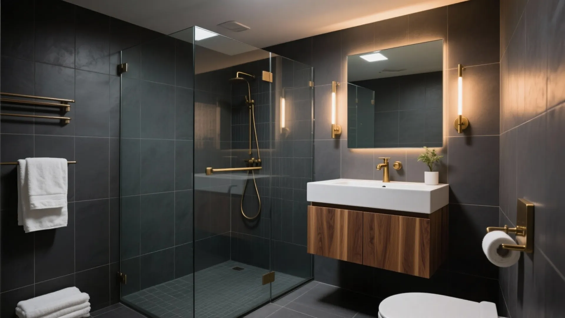 5 Dark Gray Tile Bathroom Ideas That Work: Small spaces, big mood: my proven design playbook for a dark gray tile bathroom