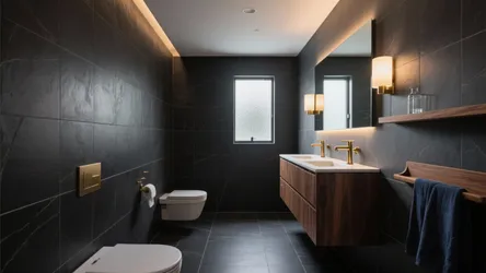 5 smart ideas for bathroom tiles dark colour