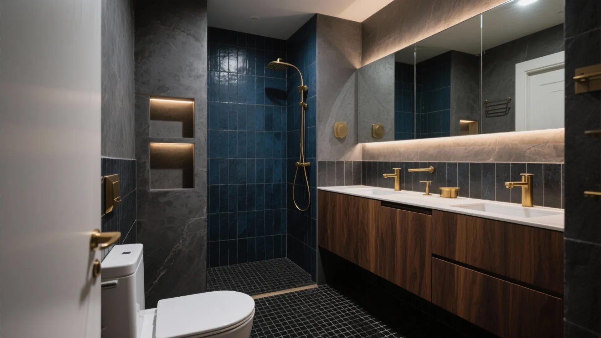 Dark Tile Bathroom: 5 Design Ideas That Shine