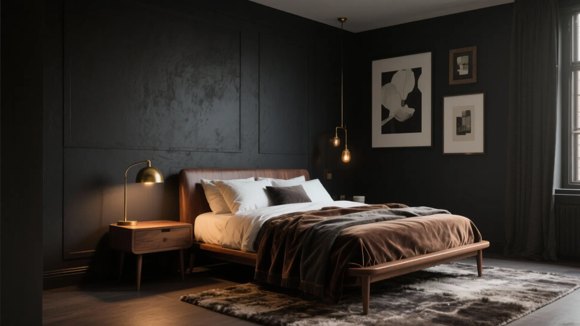 10 Dark Bedroom Decor Ideas: Transform small bedrooms with rich tones, layered textures, and smart lighting