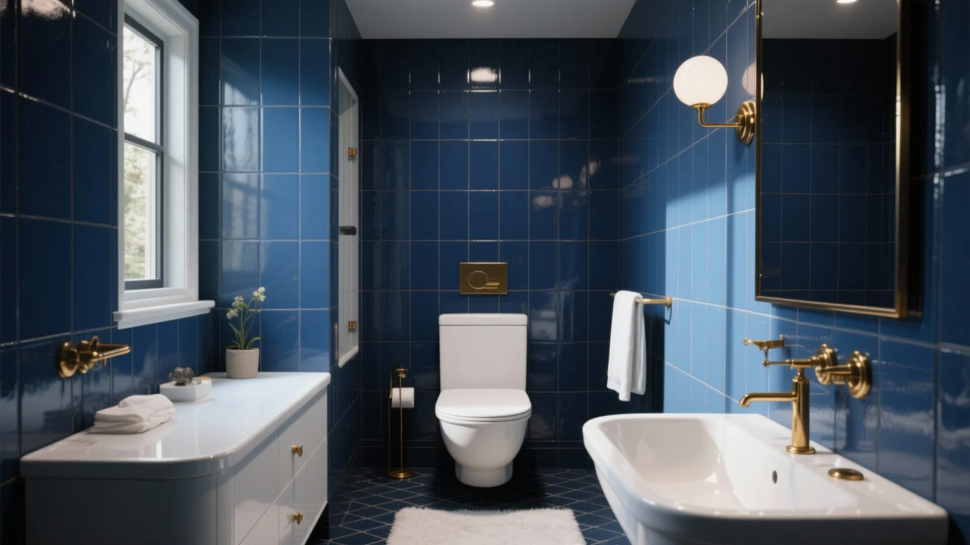 10 Dark Blue Bathroom Decorating Ideas: Transform Your Bathroom with Stunning Dark Blue Inspirations