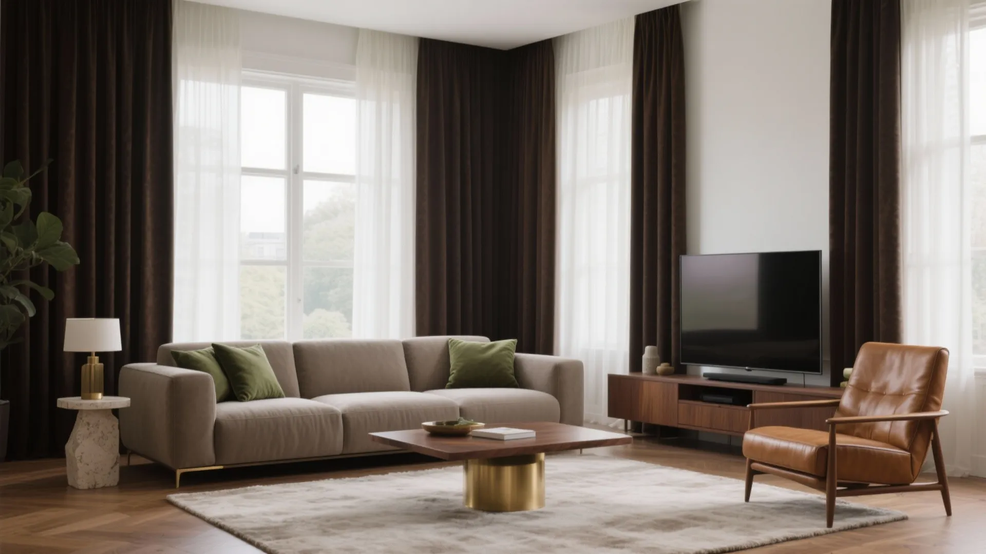 Dark Brown Curtains for Living Room: Stylish Choices & Design Ideas: 1 Minute to Pick the Best Dark Brown Curtains for Your Living Room