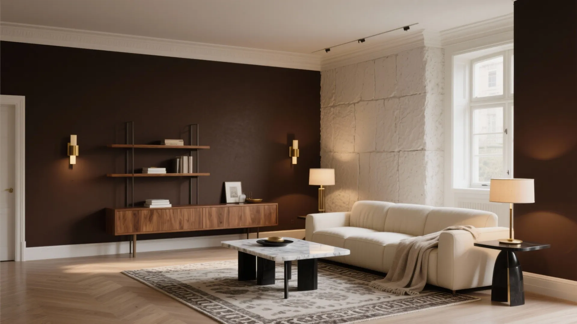 Dark Brown Wall Paint: 5 Inspiring Ideas: Practical, stylish ways to use dark brown wall paint in small and large spaces