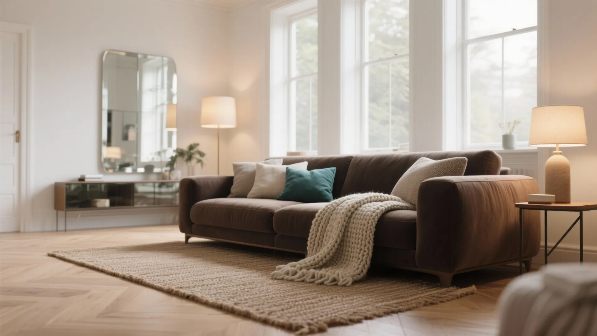 5 Ideas for Dark Brown Living Room Sofa: Creative small-space ideas to style and optimize a dark brown living room sofa