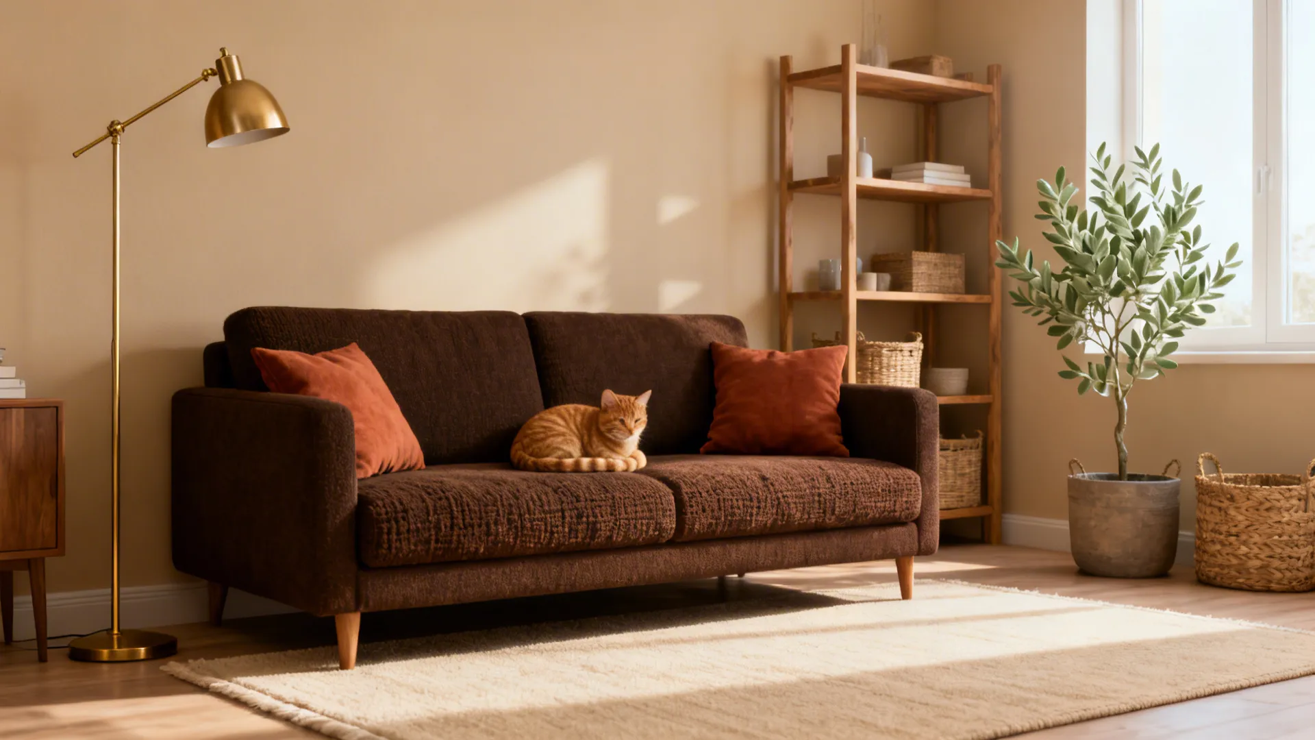 Living Room Colour Schemes with Dark Brown Sofa