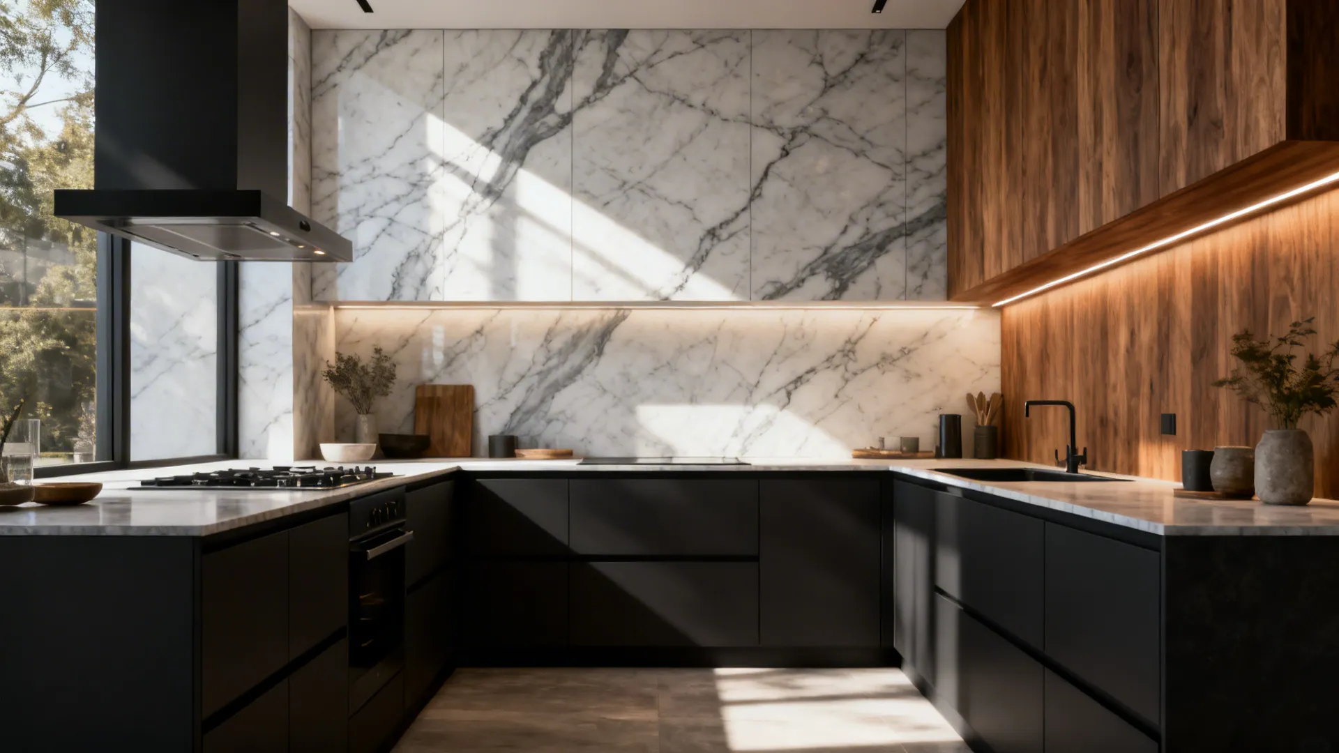 5 Backsplash Ideas for Dark Kitchen Cabinets